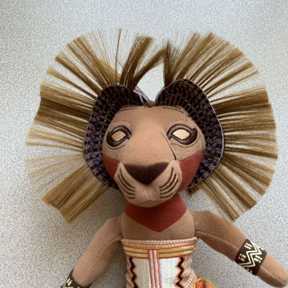 Disney The Lion King Broadway Musical Simba 12inch Stuffed Plush Tribal Doll - Picture 2 of 8